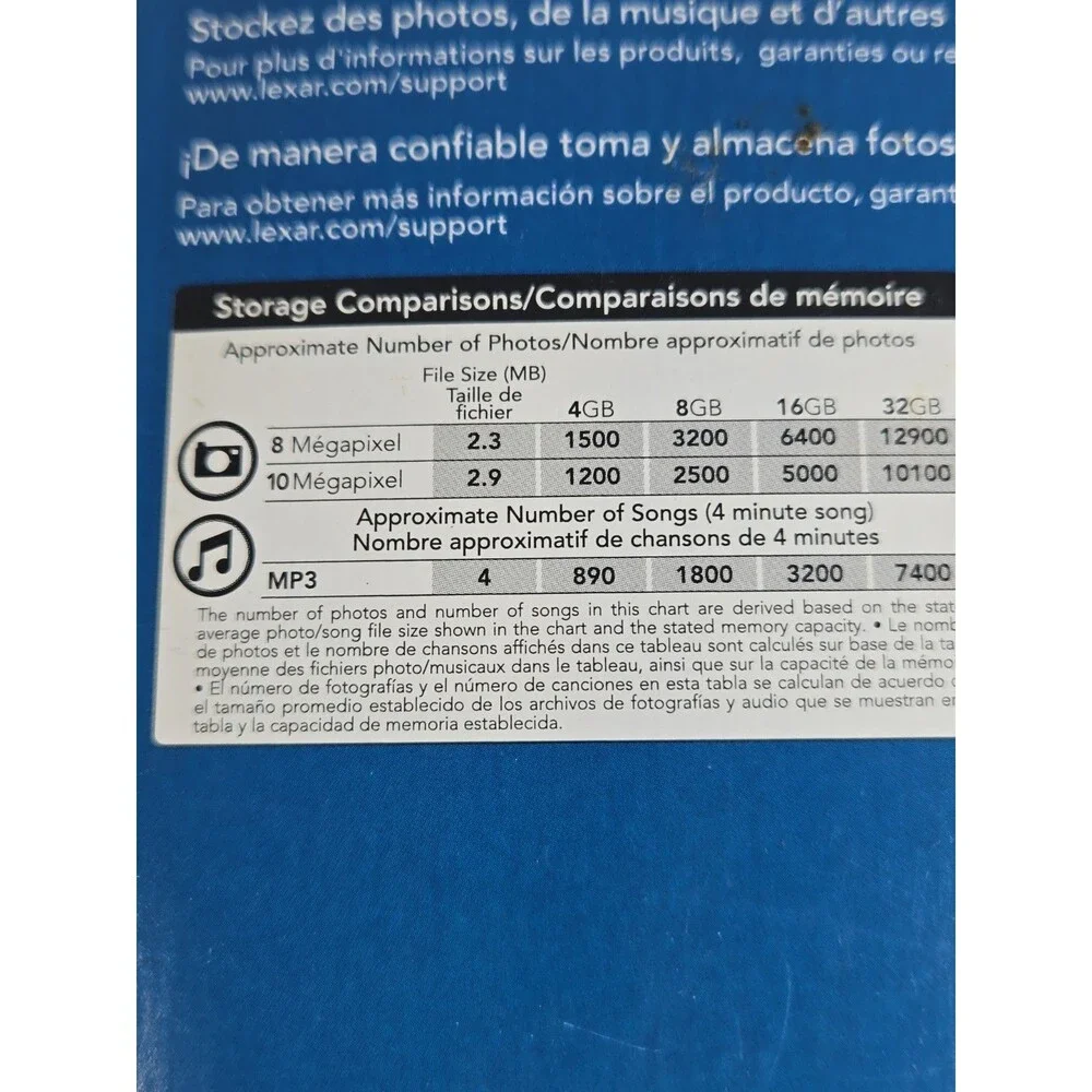 LEXAR™ When Memory Matters™ 4GB Memory Card SDHC™ - NIP